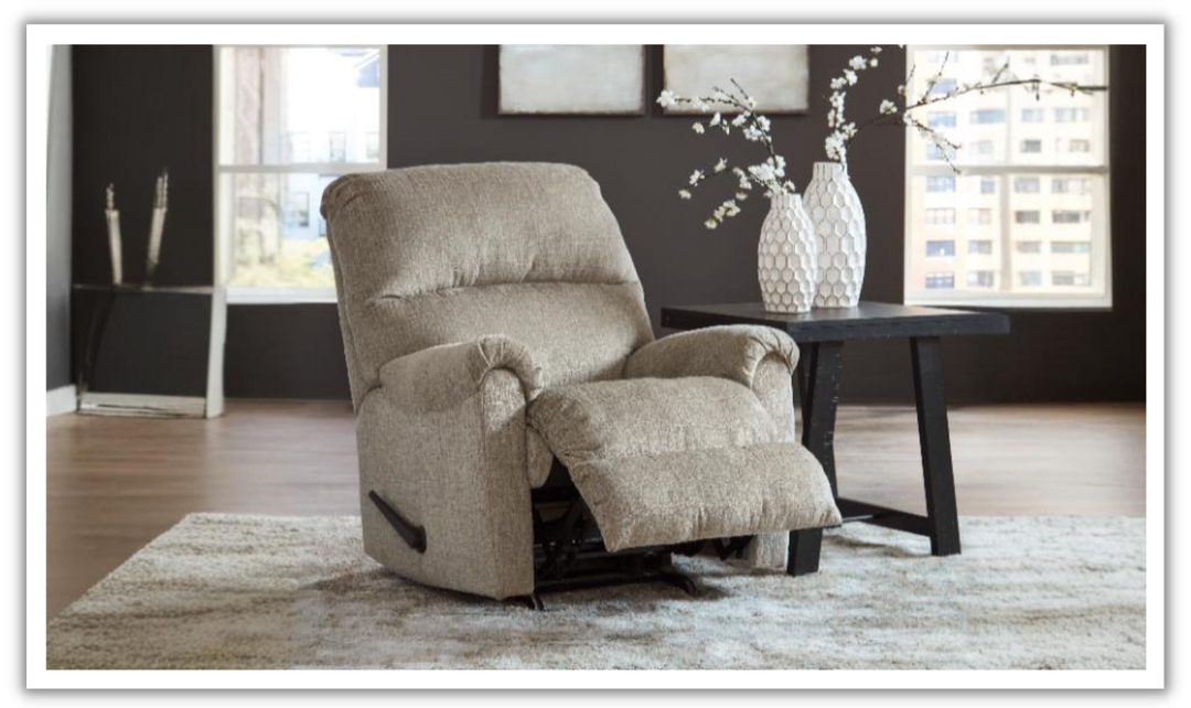 Modern Heritage Stonemeade Rocker Fabric Recliner Chair-jennifer furniture