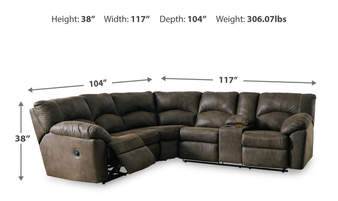 Modern Heritage Tambo Reclining Sectional-jennifer furniture