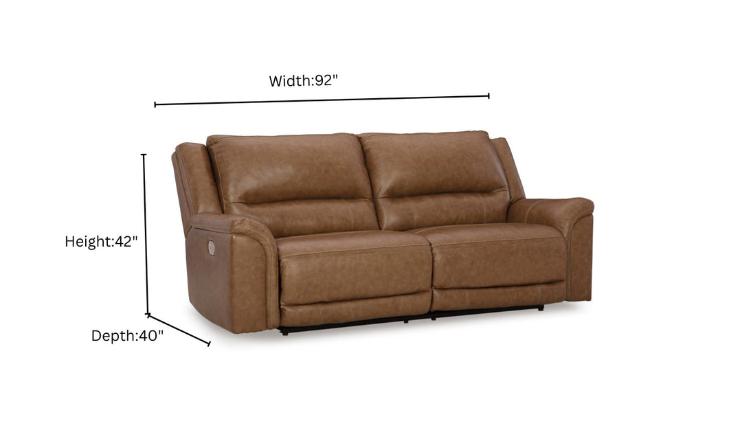 Modern Heritage Trasimeno 2 Seater Power Recliner Loveseat With Power Headrest-Jennifer Furniture