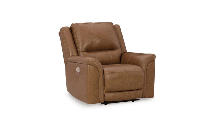 Modern Heritage Trasimeno Brown Leather Power Recliner Chair With Power Headrest