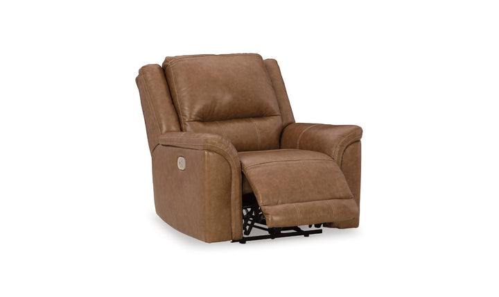 Modern Heritage Trasimeno Brown Leather Power Recliner Chair With Power Headrest