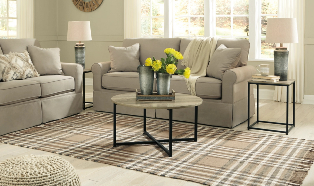 Modern Heritage Wadeworth Wood Top Table Set in Brown-jennifer furniture