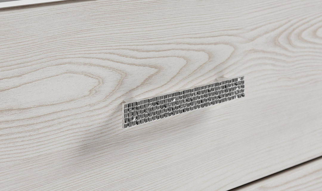 Modern Heritage Altyra 2 Drawer Contemporary Nightstand in White