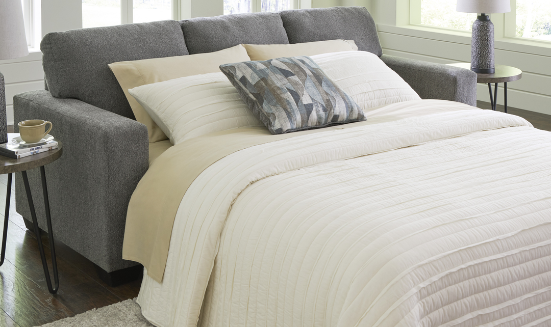 Modern Heritage Deltona 3-Seater Fabric Queen Sleeper Sofa