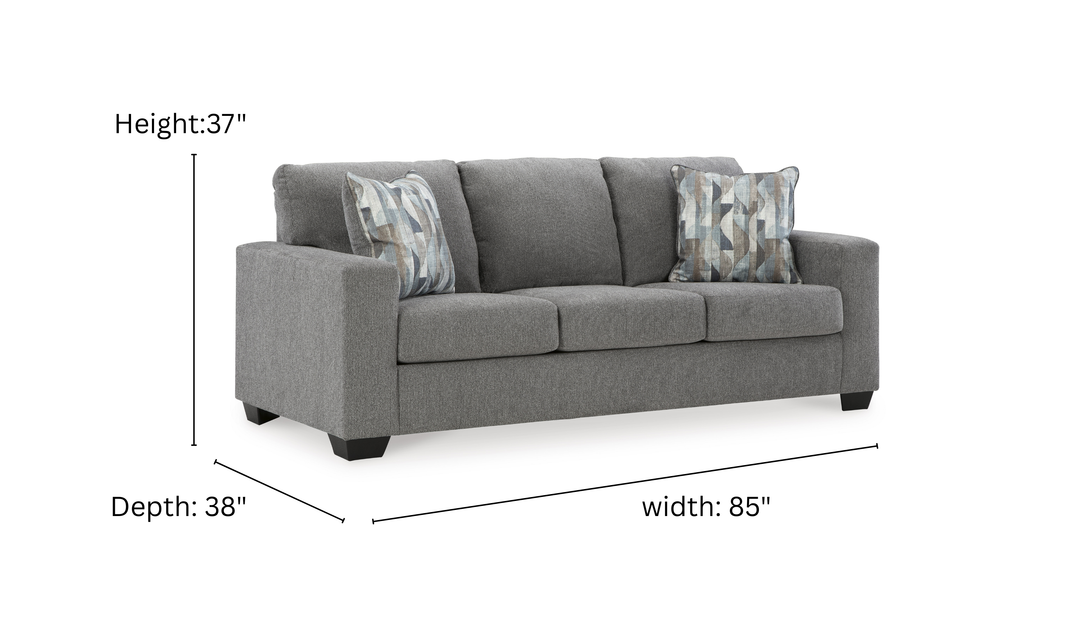 Modern Heritage Deltona 3-Seater Fabric Queen Sleeper Sofa