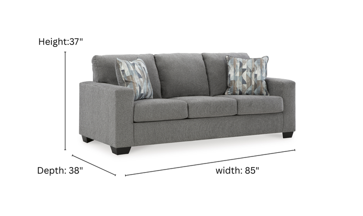 Modern Heritage Deltona 3-Seater Fabric Queen Sleeper Sofa