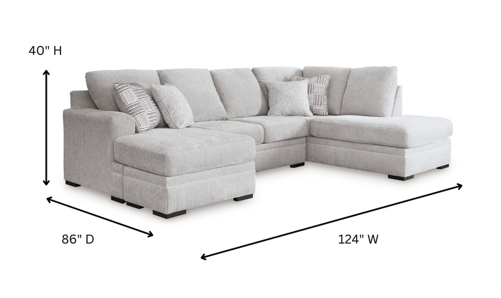 Modern Heritage Gabyleigh 2-Piece U-Shaped Sectional with Chaise