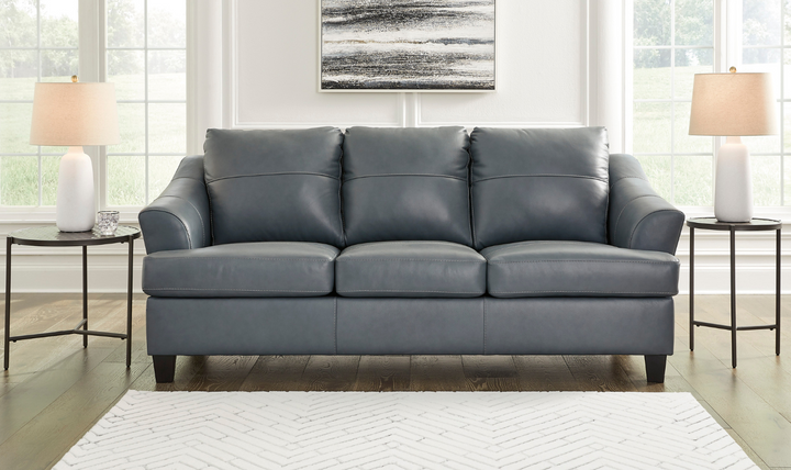 Modern Heritage Genoa 3-Seater Queen Leather Sofa Sleeper