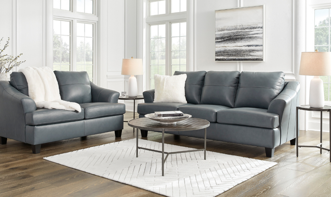 Modern Heritage Genoa 3-Seater Queen Leather Sofa Sleeper