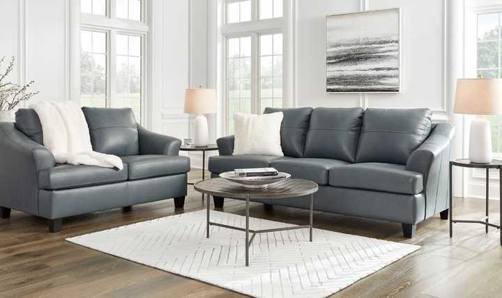 Modern Heritage Genoa 3-Seater Queen Leather Sofa Sleeper