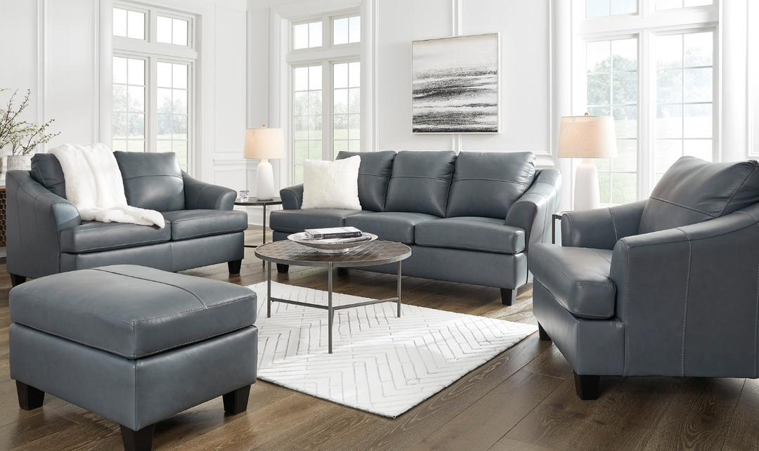 Modern Heritage Genoa 3-Seater Queen Leather Sofa Sleeper