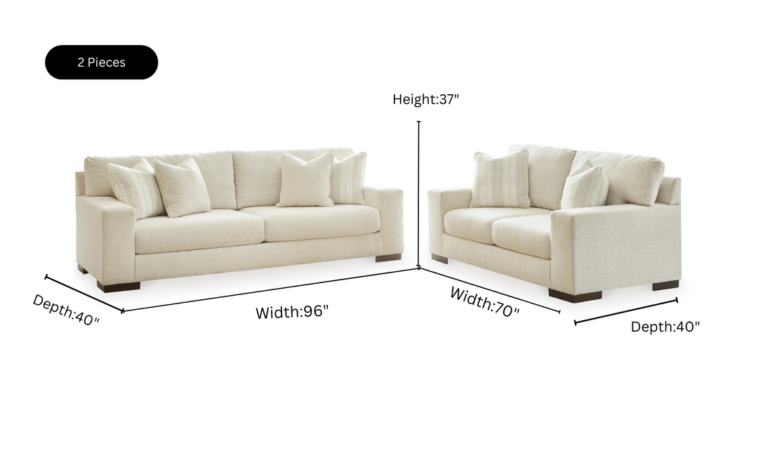 Modern Heritage Maggie Fabric Living Room Sets (2 Pieces / 3 Pieces)