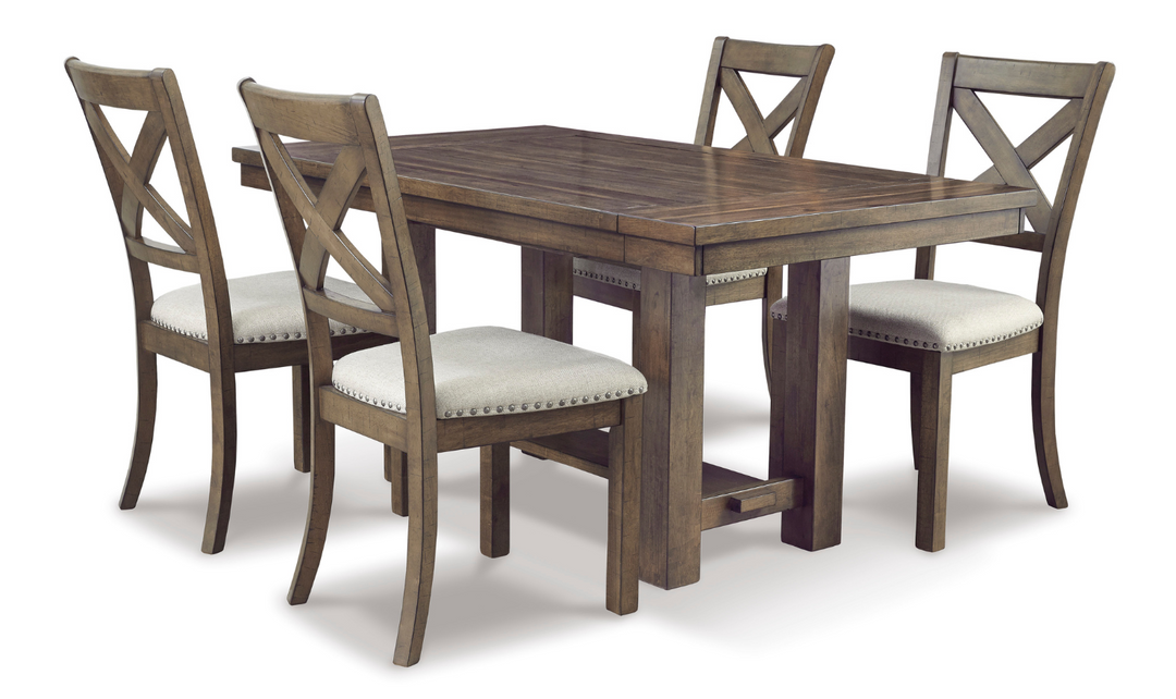 Modern Heritage Moriville Extendable Dining Table in Brown