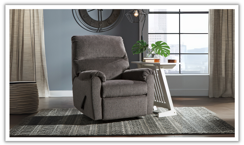Modern Heritage Nerviano Manual Recliner Chair-jennifer furniture