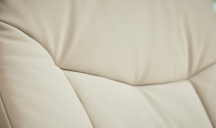 Fjords Muldal R Leather Manual Swivel Recliner Chair with Footstool in Two Sizes-Jennifer Furniture