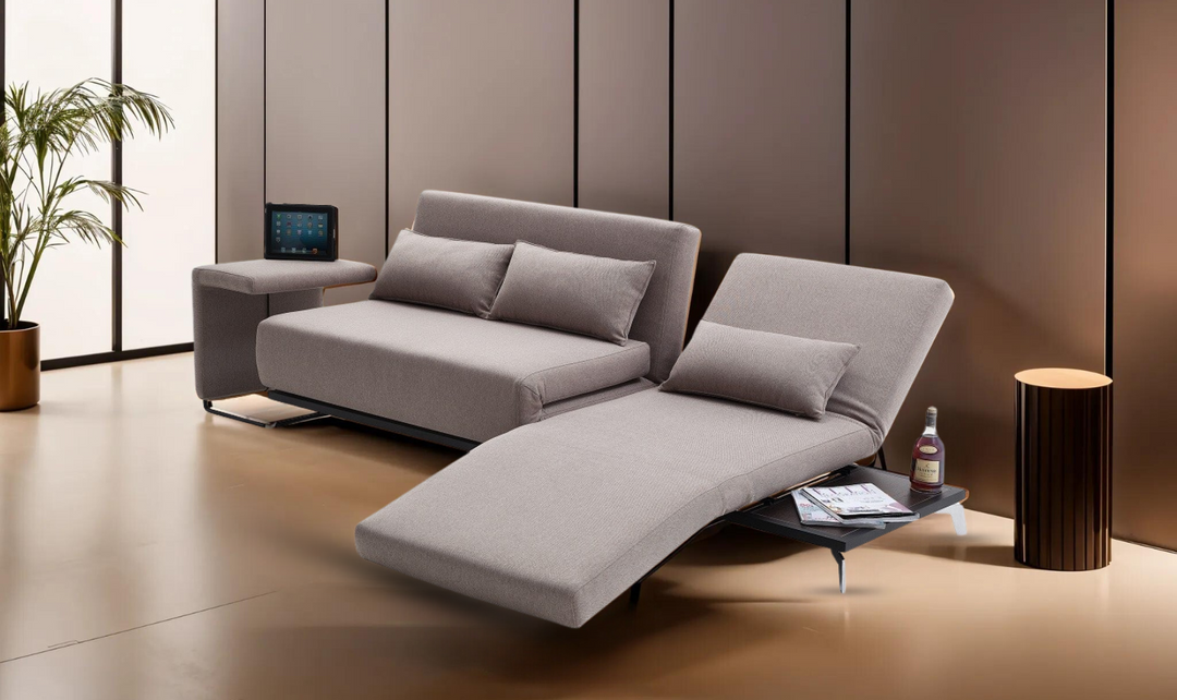 Navana 3-Seater Sleeper Sofa With Sliding Chair
