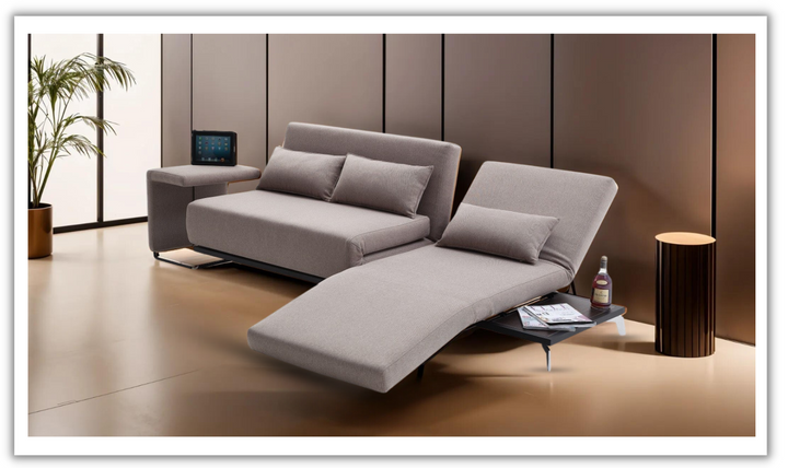 Navana 3-Seater Sleeper Sofa With Sliding Chair