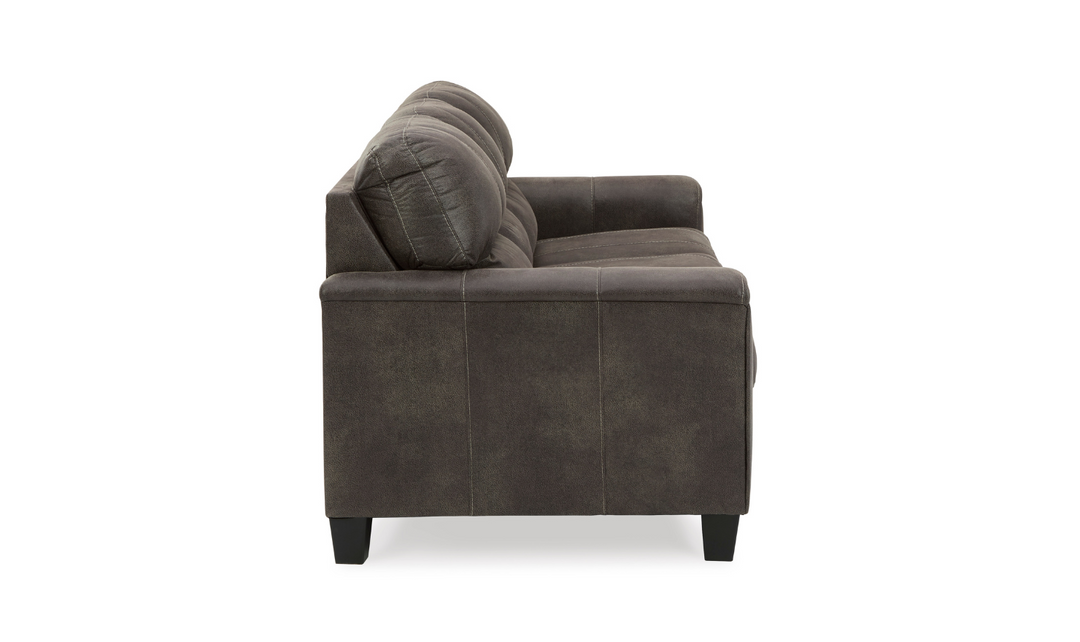 Modern Heritage Navi 3-Seater Queen Micro-Fibre Leather Sofa Sleeper