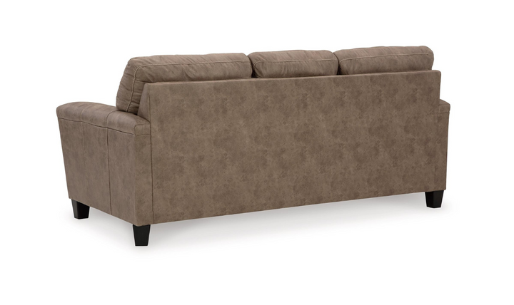 Modern Heritage Navi 3-Seater Queen Micro-Fibre Leather Sofa Sleeper