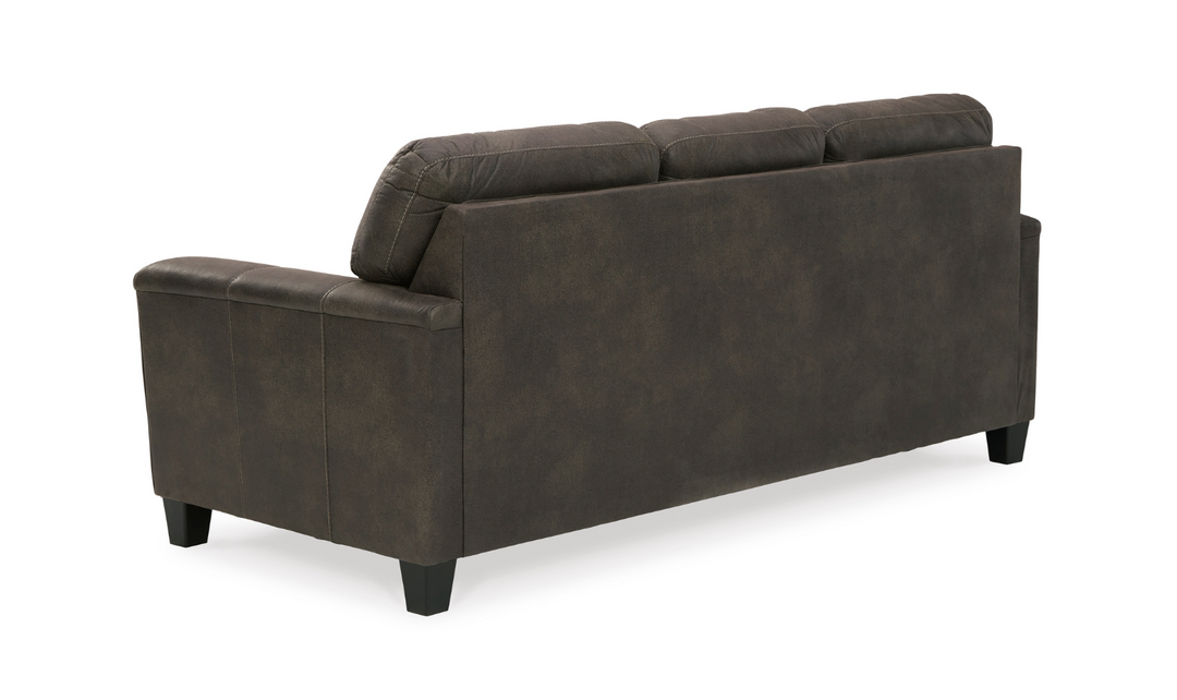 Modern Heritage Navi 3-Seater Queen Micro-Fibre Leather Sofa Sleeper