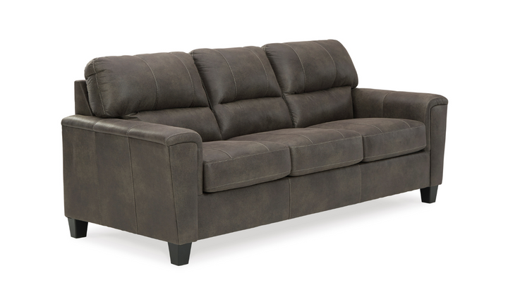 Modern Heritage Navi 3-Seater Queen Micro-Fibre Leather Sofa Sleeper