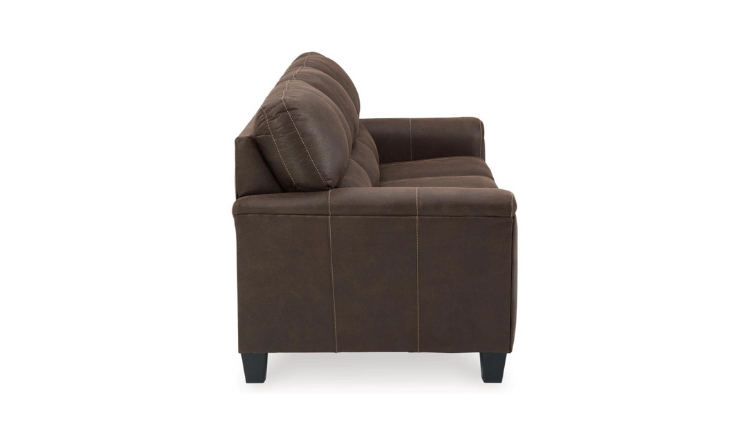 Modern Heritage Navi 3-Seater Queen Micro-Fibre Leather Sofa Sleeper