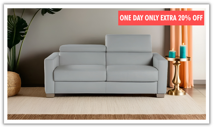 Nicoletti Natalie Italian Leather Sleeper Sofa - Luxury Overnight Collection