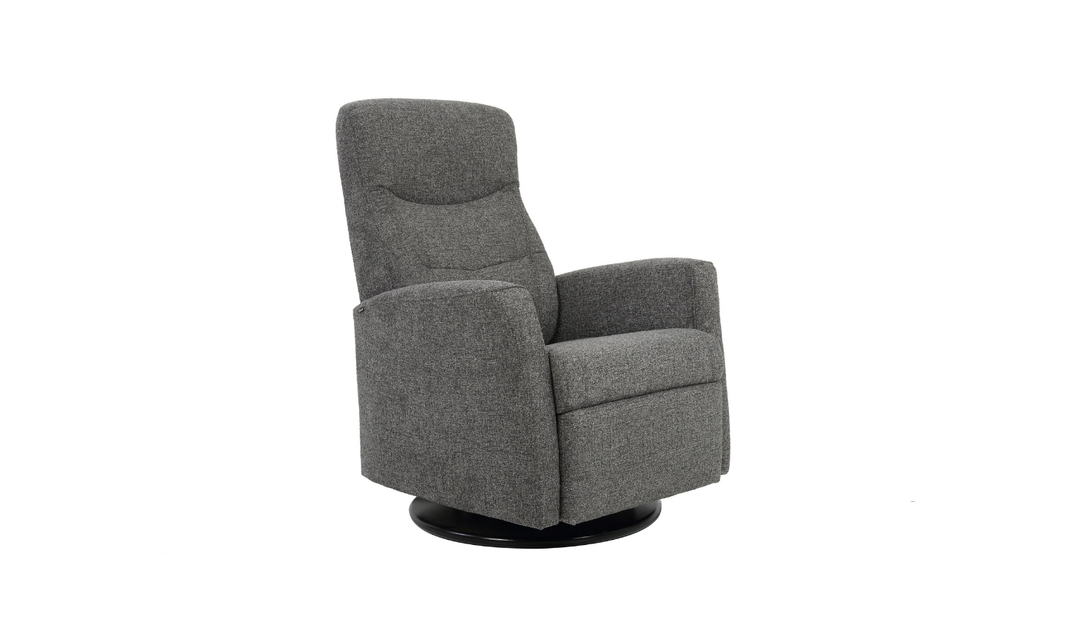 Fjords Oslo Power/Manual Leather Swivel Recliner Chair
