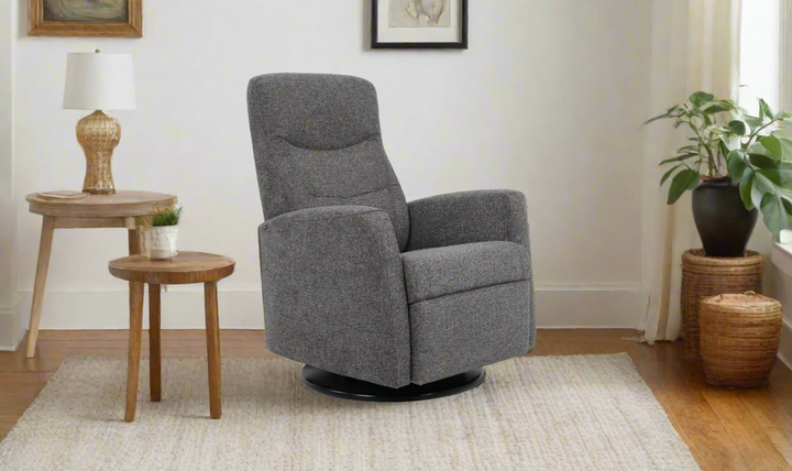 Fjords Oslo Power/Manual Leather Swivel Recliner Chair