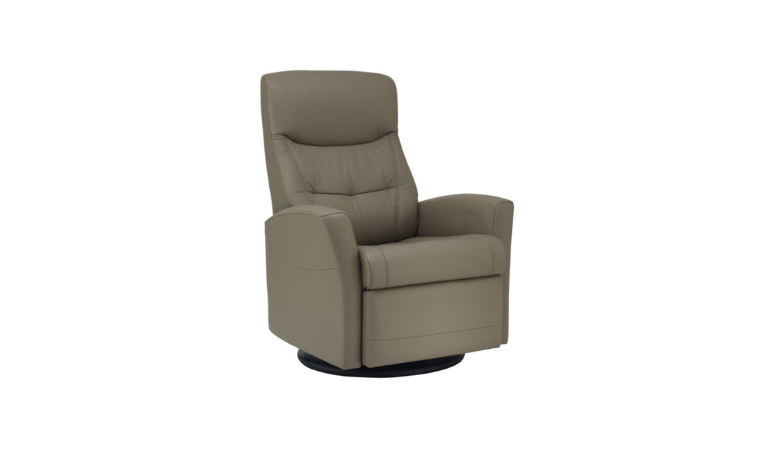 Fjords Oslo Power/Manual Leather Swivel Recliner Chair