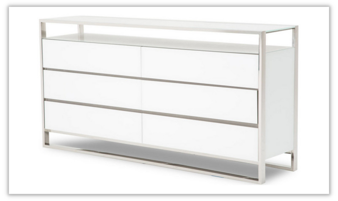 AICO State St. Metal Dresser