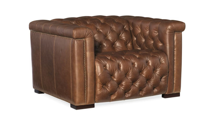 Hooker Furniture Savion Grandier Tufted Power Recliner Chair w/ Power Headrest
