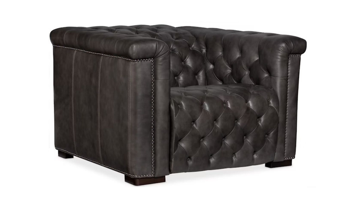 Hooker Furniture Savion Grandier Tufted Power Recliner Chair w/ Power Headrest