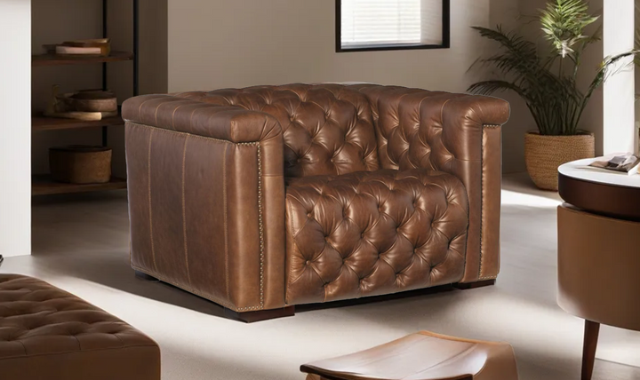 Hooker Furniture Savion Grandier Tufted Power Recliner Chair w/ Power Headrest