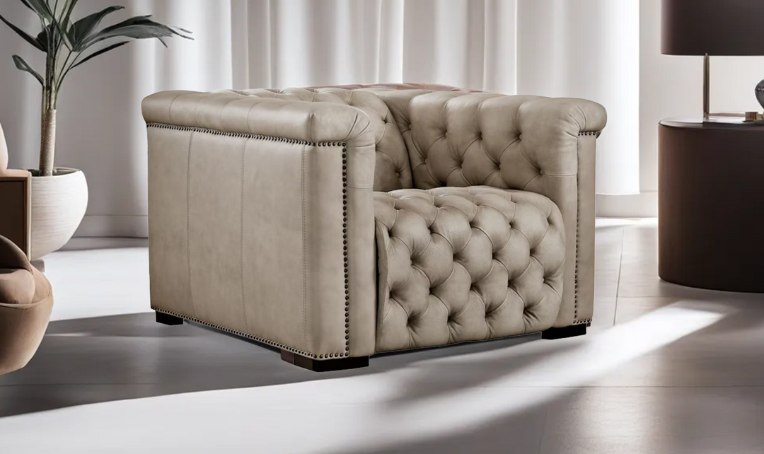 Hooker Furniture Savion Grandier Tufted Power Recliner Chair w/ Power Headrest