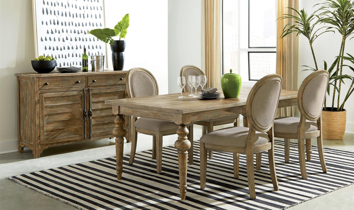Sonora Rustic Dining Table with 18" Table Leaf