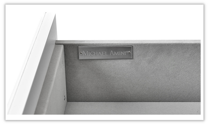 AICO State Street Metal Nightstand w/LED Lights