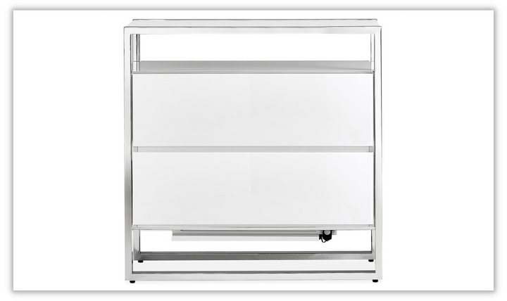 AICO State Street Metal Nightstand w/LED Lights