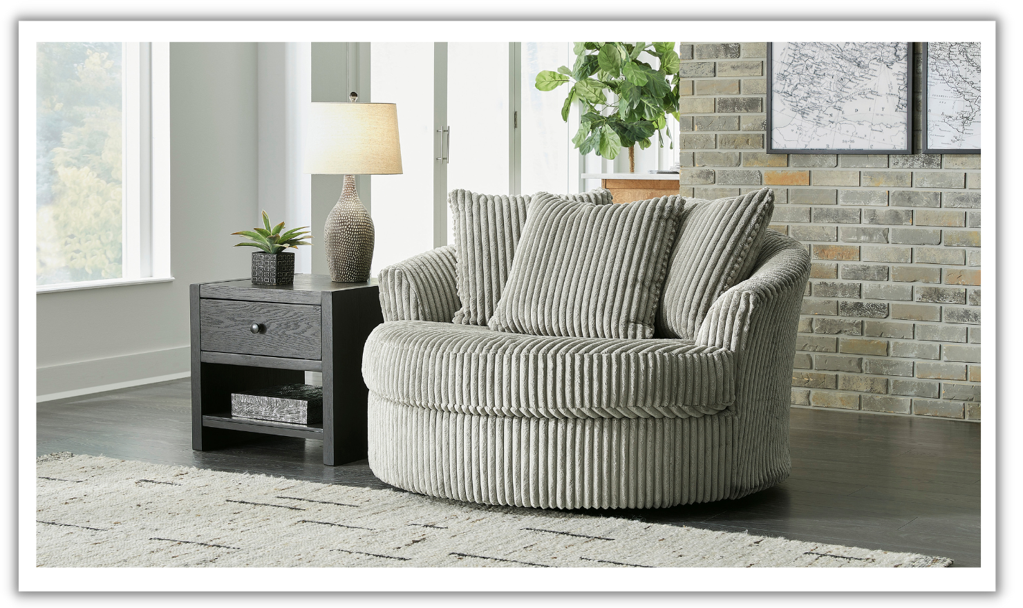 Buy Modern Heritage Lindyn Oversized Swivel Accent Chair Online ...