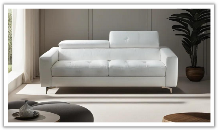 Tevere Italian Leather Queen Sleeper Sofa - Luxury Overnight Collection