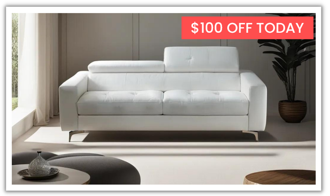 Tevere Italian Leather Queen Sleeper Sofa - Luxury Overnight Collection