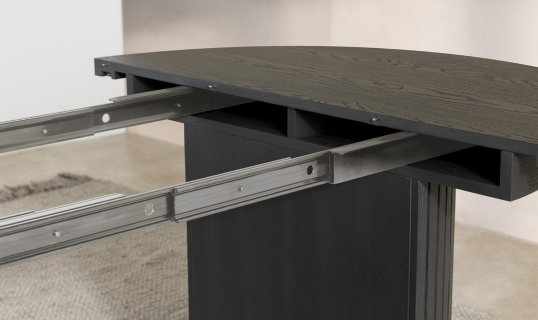 Transformer Table Host Extendable Transformer Round Dining Set In Solid wood