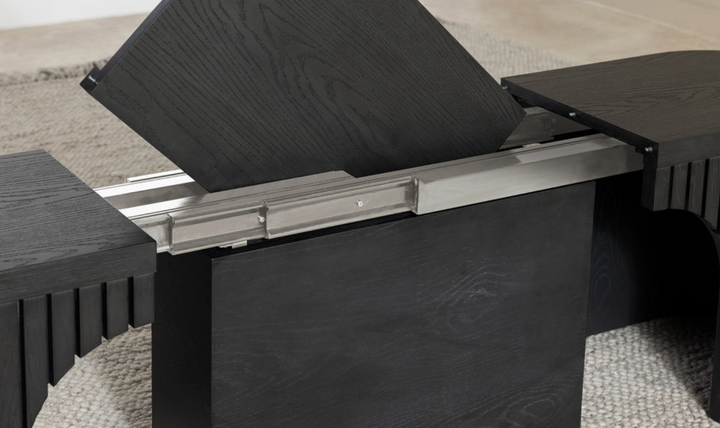 Transformer Table Host Extendable Transformer Round Dining Set In Solid wood