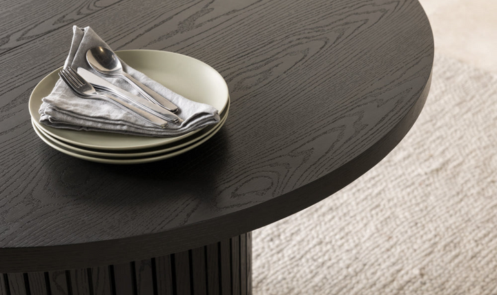 Transformer Table Host Extendable Transformer Round Dining Set In Solid wood