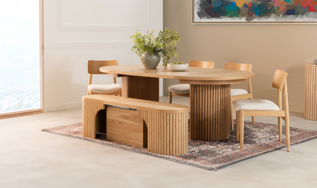 The Host Transformer Extendable Dining Set In Solid wood-jennifer furniture
