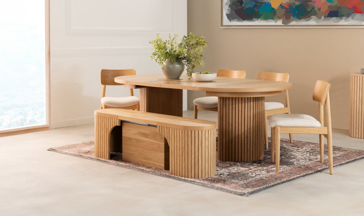 The Host Transformer Extendable Dining Set In Solid wood-jennifer furniture