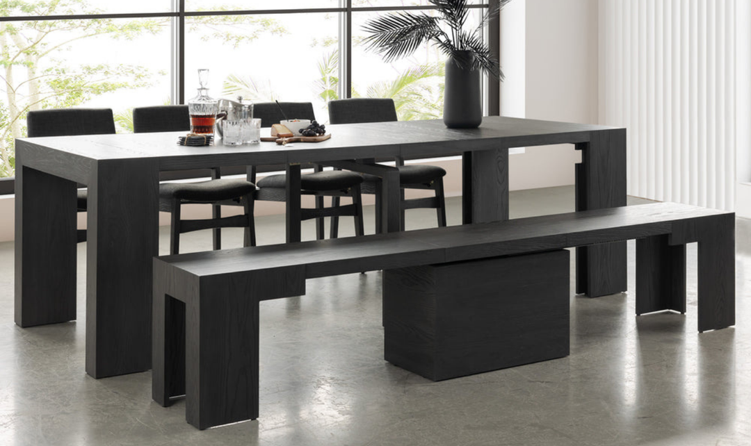The Practical Extandable Dining Set (Table + Bench)-jennifer furniture