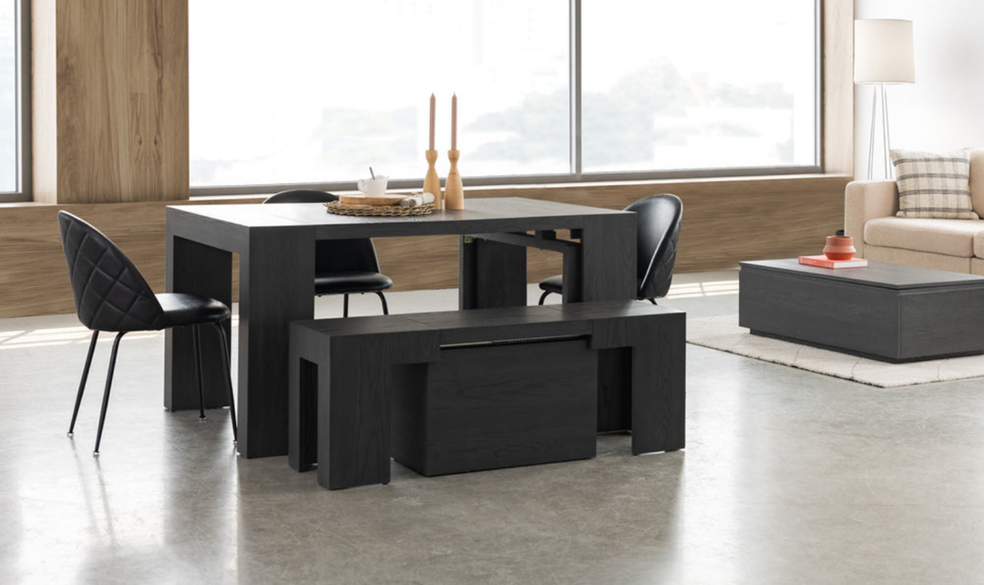 The Practical Extandable Dining Set (Table + Bench)-jennifer furniture