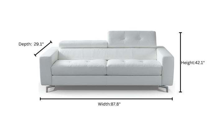 Tevere Italian Leather Queen Sleeper Sofa - Luxury Overnight Collection