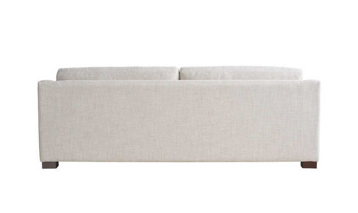 Universal Furniture Brooklyn White Fabric Sofa With Throw Pillows